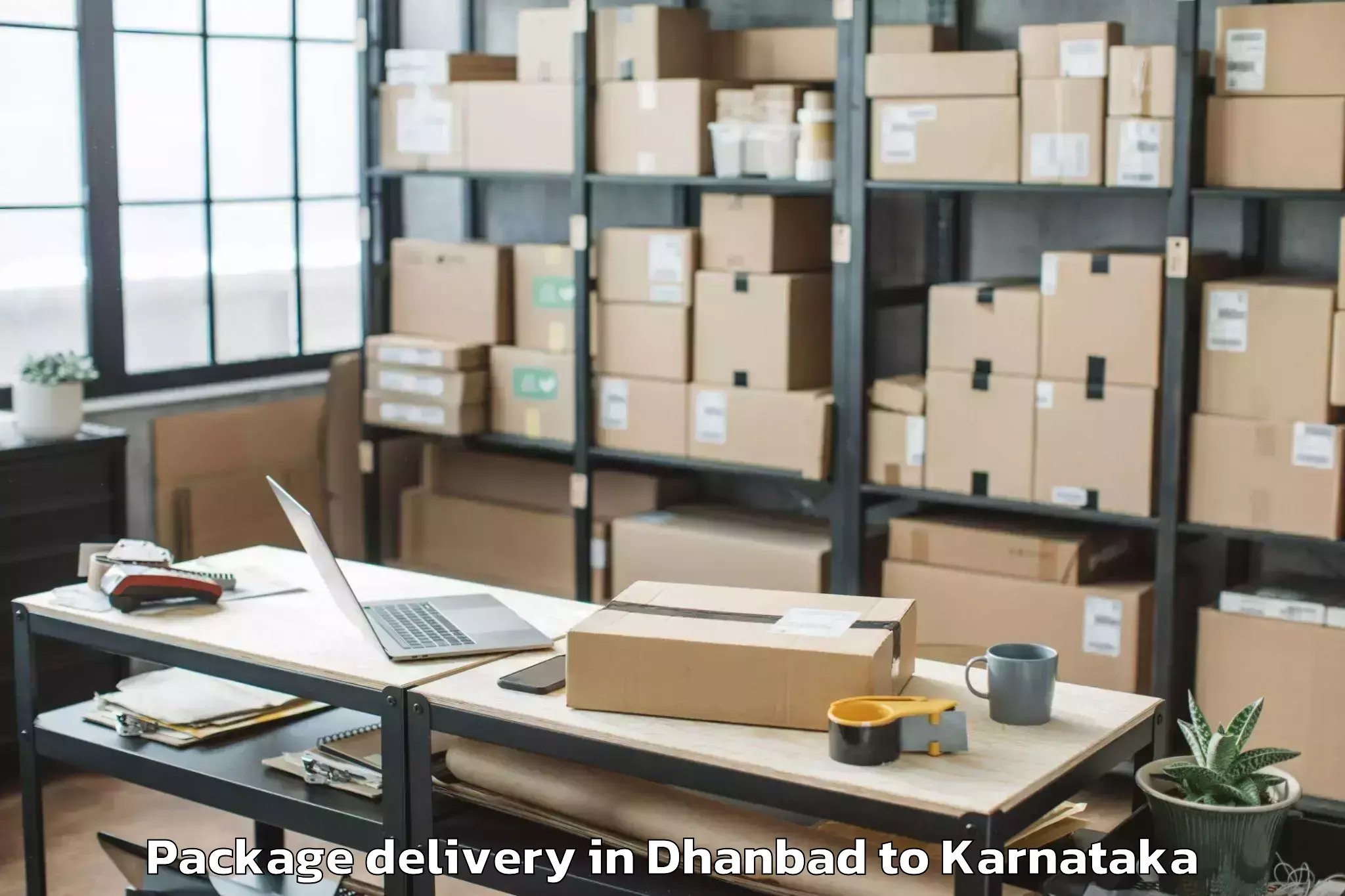 Easy Dhanbad to Ganagapura Package Delivery Booking